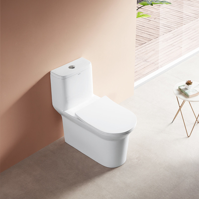 1 Piece Chair Height Elongated Toilet With Seat Cover