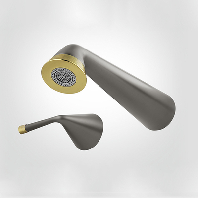 Grey Double Handle Faucet Conceal Brass Sink Faucets