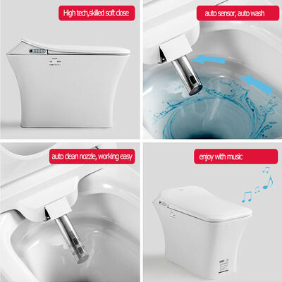 ARROW Smart Toilet with Siphon Jet Flushing, Square Bowl, and Buttocks Washing - Modern Automatic WC