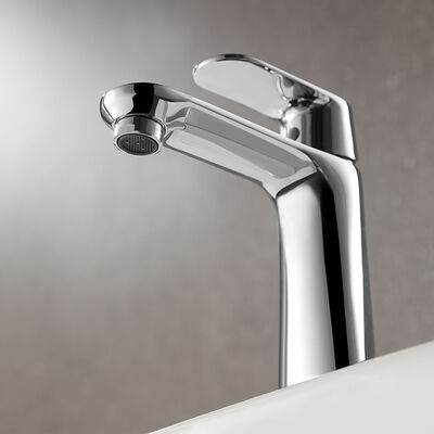ARROW Modern Polished Chrome Brass Ceramic Valve Core Basin Mixer Faucet Single Hole Deck Mounted with 5 Year Warranty