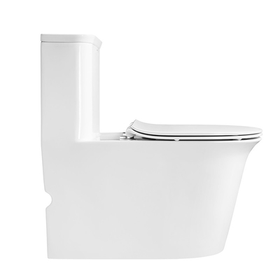 Siphonic One Piece Toilets , Ceramic Sanitary Ware Toilet Bowl S Trap P Trap
