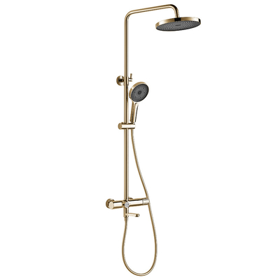 Wall mounted Gold Bathroom Shower Set D 406.4mm 3 Function