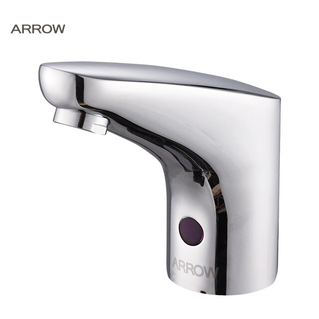 ARROW Modern Infrared Sensor Faucet with Ceramic Valve Core and Chrome Plating for Single Hole Mount