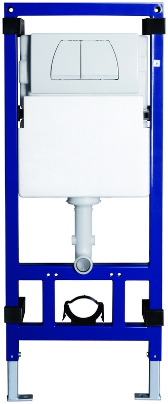 3/6L Concealed Water Cistern SS Frame PVC For Self Standing Toilet